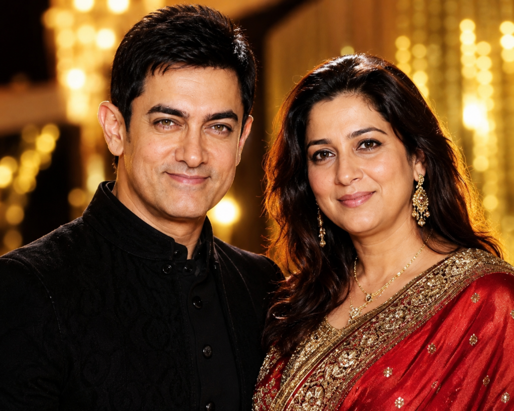 AmirKhan with First wife Reena Khan