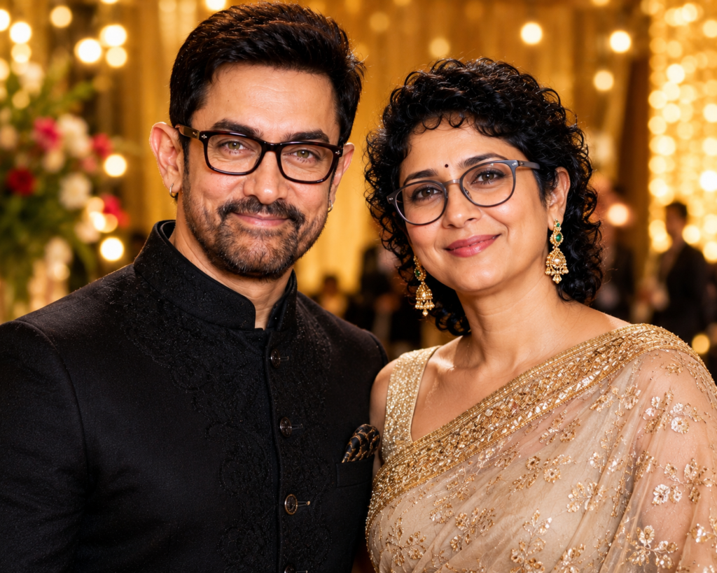 AmirKhan with second wife Kiran Rao